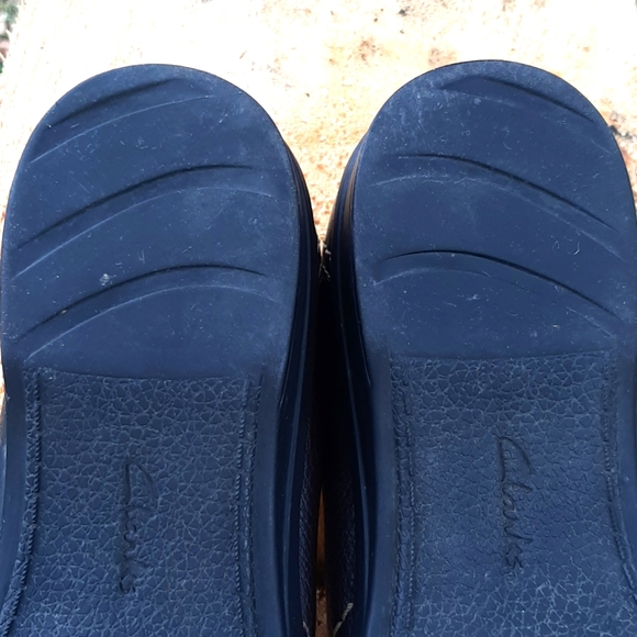 LADIES CLARKS Genuine Leather Flats shoes Brown color Size 8 - Picture 8 of 11